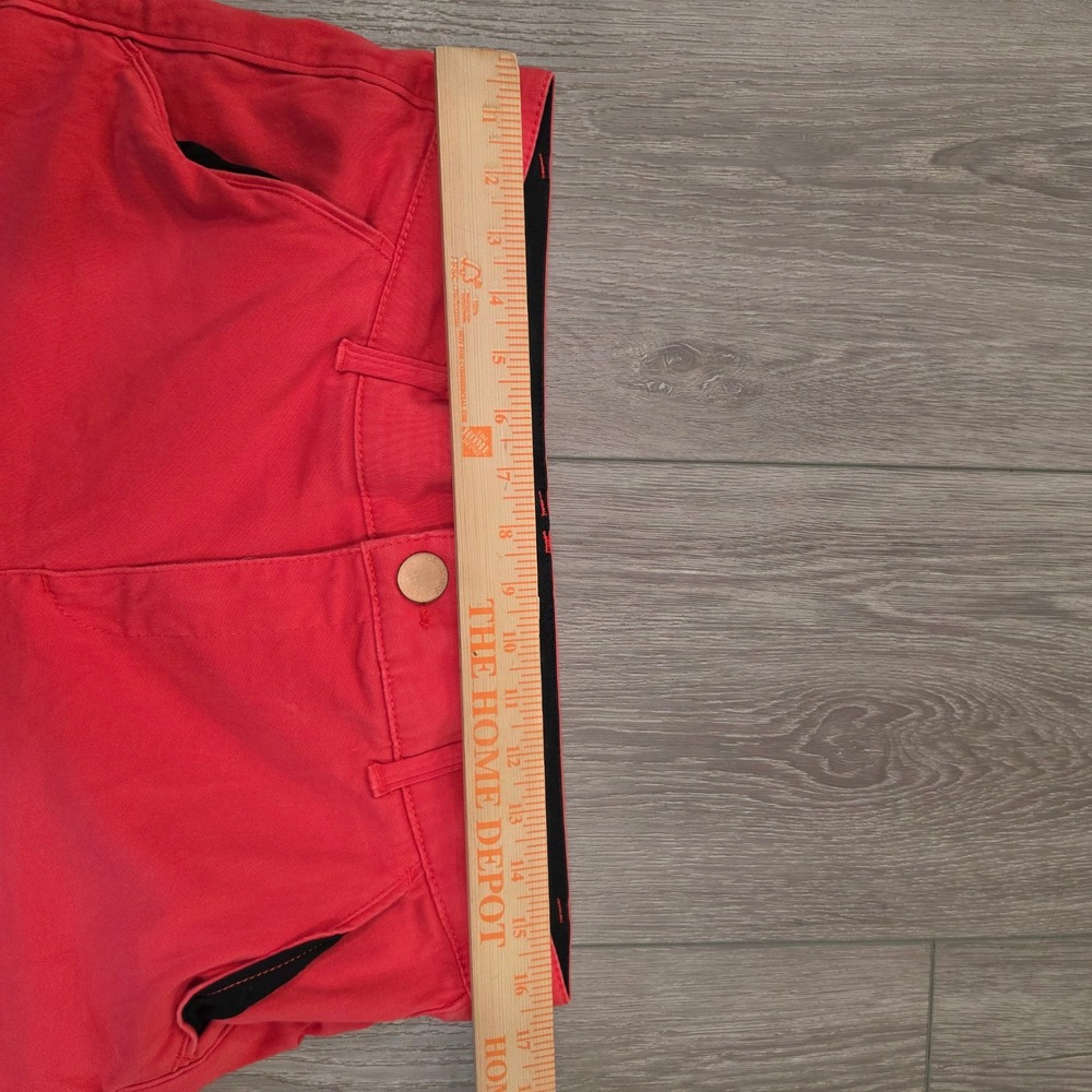 Democracy Ab solution Red Colored Pants Womens Size 14 Straight Leg Stretch - Picture 6 of 9